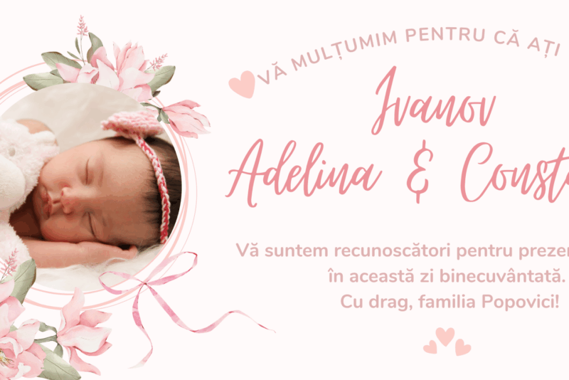 Pink Watercolor Floral Photo Frame Baby Shower Card